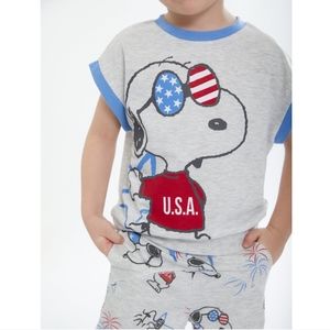 Peanuts USA outfit 4th of July 18 months